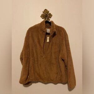 American Eagle Teddy Fleece Half Zip